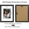 image:imageGolden State Art 11x14 Picture Frame Set of 4Display 8x10 Photo Multicol  Removable White mat Dispaly 8x10 or 11x14 Wooden Frame with Plexiglass FrontBoth Wall or Tabletop displayBlack
