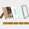 image:imageGolden State Art 11x14 Picture Frame Set of 4Display 8x10 Photo Multicol  Removable White mat Dispaly 8x10 or 11x14 Wooden Frame with Plexiglass FrontBoth Wall or Tabletop displayGray