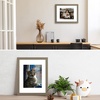 image:imageGolden State Art 11x14 Picture Frame Set of 4Display 8x10 Photo Multicol  Removable White mat Dispaly 8x10 or 11x14 Wooden Frame with Plexiglass FrontBoth Wall or Tabletop displayDark Oak