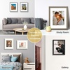 image:imageGolden State Art 11x14 Picture Frame Set of 4Display 8x10 Photo Multicol  Removable White mat Dispaly 8x10 or 11x14 Wooden Frame with Plexiglass FrontBoth Wall or Tabletop displayMix Colors