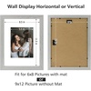 image:imageGolden State Art 11x14 Picture Frame Set of 4Display 8x10 Photo Multicol  Removable White mat Dispaly 8x10 or 11x14 Wooden Frame with Plexiglass FrontBoth Wall or Tabletop displayGray