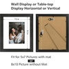 image:imageGolden State Art 11x14 Picture Frame Set of 4Display 8x10 Photo Multicol  Removable White mat Dispaly 8x10 or 11x14 Wooden Frame with Plexiglass FrontBoth Wall or Tabletop displayBlack