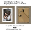 image:imageGolden State Art 11x14 Picture Frame Set of 4Display 8x10 Photo Multicol  Removable White mat Dispaly 8x10 or 11x14 Wooden Frame with Plexiglass FrontBoth Wall or Tabletop displayDark Oak