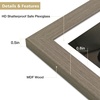 image:imageGolden State Art 11x14 Picture Frame Set of 4Display 8x10 Photo Multicol  Removable White mat Dispaly 8x10 or 11x14 Wooden Frame with Plexiglass FrontBoth Wall or Tabletop displayDark Oak