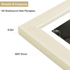 image:imageGolden State Art 11x14 Picture Frame Set of 4Display 8x10 Photo Multicol  Removable White mat Dispaly 8x10 or 11x14 Wooden Frame with Plexiglass FrontBoth Wall or Tabletop displayOak