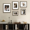 image:imageGolden State Art 11x14 Picture Frame Set of 4Display 8x10 Photo Multicol  Removable White mat Dispaly 8x10 or 11x14 Wooden Frame with Plexiglass FrontBoth Wall or Tabletop displayDark Oak