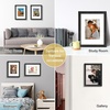 image:imageGolden State Art 11x14 Picture Frame Set of 4Display 8x10 Photo Multicol  Removable White mat Dispaly 8x10 or 11x14 Wooden Frame with Plexiglass FrontBoth Wall or Tabletop displayBlack