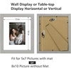 image:imageGolden State Art 11x14 Picture Frame Set of 4Display 8x10 Photo Multicol  Removable White mat Dispaly 8x10 or 11x14 Wooden Frame with Plexiglass FrontBoth Wall or Tabletop displayGray