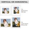 image:imageGolden State Art 11x14 Picture Frame WhiteSolid WoodampReal GlassMat 8x10  2 Pack 11x14 Photo Frames White Mat Display for 8x10 Picture Horizontal and Vertical Wall MountingWhite