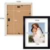 image:imageGolden State Art 11x14 Picture Frame WhiteSolid WoodampReal GlassMat 8x10  2 Pack 11x14 Photo Frames White Mat Display for 8x10 Picture Horizontal and Vertical Wall MountingBlack