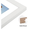 image:imageGolden State Art 11x14 Picture Frame WhiteSolid WoodampReal GlassMat 8x10  2 Pack 11x14 Photo Frames White Mat Display for 8x10 Picture Horizontal and Vertical Wall MountingWhite