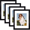 image:imageGolden State Art 11x14 Picture Frame WhiteSolid WoodampReal GlassMat 8x10  2 Pack 11x14 Photo Frames White Mat Display for 8x10 Picture Horizontal and Vertical Wall MountingBlack