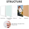 image:imageGolden State Art 11x14 Picture Frame WhiteSolid WoodampReal GlassMat 8x10  2 Pack 11x14 Photo Frames White Mat Display for 8x10 Picture Horizontal and Vertical Wall MountingWhite