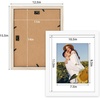 image:imageGolden State Art 11x14 Picture Frame WhiteSolid WoodampReal GlassMat 8x10  2 Pack 11x14 Photo Frames White Mat Display for 8x10 Picture Horizontal and Vertical Wall MountingWhite