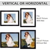 image:imageGolden State Art 11x14 Picture Frame WhiteSolid WoodampReal GlassMat 8x10  2 Pack 11x14 Photo Frames White Mat Display for 8x10 Picture Horizontal and Vertical Wall MountingBlack