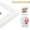 image:imageGolden State Art 11x14 White Picture Frame Wood Frame And Tempered Glass Display for 8x10 Picture with Mat or 11x14 picture without Mat Wall Display 1 Pack  1 Pack 11x14 Photo Frame White Mat Display for 8x10 Picture Horizontal and Vertical Wall Mounting Home DecorWhite