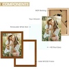 image:imageGolden State Art 11x14 White Picture Frame Wood Frame And Tempered Glass Display for 8x10 Picture with Mat or 11x14 picture without Mat Wall Display 1 Pack  1 Pack 11x14 Photo Frame White Mat Display for 8x10 Picture Horizontal and Vertical Wall Mounting Home DecorBrown