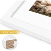 image:imageGolden State Art 11x14 White Picture FrameSolid WoodampReal GlassMat 8x10  1 Pack 11x14 Photo Frame White Mat Display for 8x10 Picture Horizontal and Vertical Wall Mounting Home Decor11x14 White  for 1 8x10