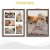 image:imageGolden State Art 11x14 White Wooden Picture Frame Displays Five 4x6 Photos  1 Pack with White MatSolid WoodTempered Glass Front Sawtooth Hangers  Wall Mounting Landscape PortraitWood  Distressed Brown With White Mat