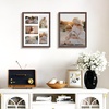 image:imageGolden State Art 11x14 White Wooden Picture Frame Displays Five 4x6 Photos  1 Pack with White MatSolid WoodTempered Glass Front Sawtooth Hangers  Wall Mounting Landscape PortraitWood  Distressed Brown With White Mat