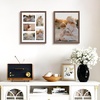 image:imageGolden State Art 11x14 White Wooden Picture Frame Displays Five 4x6 Photos  1 Pack with White MatSolid WoodTempered Glass Front Sawtooth Hangers  Wall Mounting Landscape PortraitWood  Distressed Brown With White Mat
