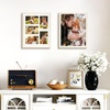 image:imageGolden State Art 11x14 White Wooden Picture Frame Displays Five 4x6 Photos  1 Pack with White MatSolid WoodTempered Glass Front Sawtooth Hangers  Wall Mounting Landscape PortraitWood  Distressed White With White Mat