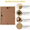 image:imageGolden State Art 11x14 White Wooden Picture Frame Displays Five 4x6 Photos  1 Pack with White MatSolid WoodTempered Glass Front Sawtooth Hangers  Wall Mounting Landscape PortraitWood  Distressed Brown With White Mat