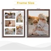 image:imageGolden State Art 11x14 White Wooden Picture Frame Displays Five 4x6 Photos  1 Pack with White MatSolid WoodTempered Glass Front Sawtooth Hangers  Wall Mounting Landscape PortraitWood  Distressed Brown With White Mat