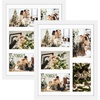 image:imageGolden State Art 11x14 White Wooden Picture Frame Displays Five 4x6 Photos  1 Pack with White MatSolid WoodTempered Glass Front Sawtooth Hangers  Wall Mounting Landscape PortraitWood  White with White Mat