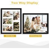 image:imageGolden State Art 11x14 White Wooden Picture Frame Displays Five 4x6 Photos  1 Pack with White MatSolid WoodTempered Glass Front Sawtooth Hangers  Wall Mounting Landscape PortraitWood  Black with White Mat