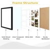 image:imageGolden State Art 11x14 White Wooden Picture Frame Displays Five 4x6 Photos  1 Pack with White MatSolid WoodTempered Glass Front Sawtooth Hangers  Wall Mounting Landscape PortraitWood  Black with White Mat