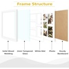 image:imageGolden State Art 11x14 White Wooden Picture Frame Displays Five 4x6 Photos  1 Pack with White MatSolid WoodTempered Glass Front Sawtooth Hangers  Wall Mounting Landscape PortraitWood  White with White Mat
