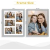 image:imageGolden State Art 11x14 White Wooden Picture Frame Displays Five 4x6 Photos  1 Pack with White MatSolid WoodTempered Glass Front Sawtooth Hangers  Wall Mounting Landscape PortraitWood  Grey with White Mat