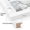 image:imageGolden State Art 11x14 White Wooden Picture Frame Displays Five 4x6 Photos  1 Pack with White MatSolid WoodTempered Glass Front Sawtooth Hangers  Wall Mounting Landscape PortraitWood  White with White Mat