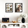 image:imageGolden State Art 11x14 White Wooden Picture Frame Displays Five 4x6 Photos  1 Pack with White MatSolid WoodTempered Glass Front Sawtooth Hangers  Wall Mounting Landscape PortraitWood  Black with White Mat