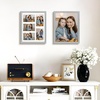 image:imageGolden State Art 11x14 White Wooden Picture Frame Displays Five 4x6 Photos  1 Pack with White MatSolid WoodTempered Glass Front Sawtooth Hangers  Wall Mounting Landscape PortraitWood  Grey with White Mat