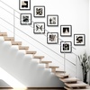 image:imageGolden State Art 12x12 Picture FrameSolid WoodampReal GlassSquare Mat 8x8  1 Pack 12x12 Black Photo Frame with Tempered Glass White Mat Display for 8x8 Picture Wall Mounting Home DecorBlack