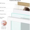 image:imageGolden State Art 12x12 Picture FrameSolid WoodampReal GlassSquare Mat 8x8  1 Pack 12x12 Black Photo Frame with Tempered Glass White Mat Display for 8x8 Picture Wall Mounting Home DecorWhite