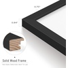 image:imageGolden State Art 12x12 Picture FrameSolid WoodampReal GlassSquare Mat 8x8  1 Pack 12x12 Black Photo Frame with Tempered Glass White Mat Display for 8x8 Picture Wall Mounting Home DecorBlack