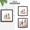 image:imageGolden State Art 12x12 Picture FrameSolid WoodampReal GlassSquare Mat 8x8  1 Pack 12x12 Black Photo Frame with Tempered Glass White Mat Display for 8x8 Picture Wall Mounting Home DecorBlack