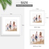 image:imageGolden State Art 12x12 Picture FrameSolid WoodampReal GlassSquare Mat 8x8  1 Pack 12x12 Black Photo Frame with Tempered Glass White Mat Display for 8x8 Picture Wall Mounting Home DecorWhite