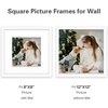 image:imageGolden State Art 12x12 Solid Wood Picture FrameReal GlassMat 8x8White  1 Pack 12x12 Square Photo Frame with Tempered Glass White Mat Display for 8x8 Picture Wall Mounting Home DecorWhite