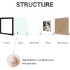 image:imageGolden State Art 12x12 Solid Wood Picture FrameReal GlassMat 8x8White  1 Pack 12x12 Square Photo Frame with Tempered Glass White Mat Display for 8x8 Picture Wall Mounting Home DecorBlack
