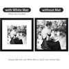 image:imageGolden State Art 12x12 Solid Wood Picture FrameReal GlassMat 8x8White  1 Pack 12x12 Square Photo Frame with Tempered Glass White Mat Display for 8x8 Picture Wall Mounting Home DecorBlack