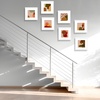 image:imageGolden State Art 12x12 Solid Wood Picture FrameReal GlassMat 8x8White  1 Pack 12x12 Square Photo Frame with Tempered Glass White Mat Display for 8x8 Picture Wall Mounting Home DecorWhite