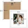 image:imageGolden State Art 12x12 Solid Wood Picture FrameReal GlassMat 8x8White  1 Pack 12x12 Square Photo Frame with Tempered Glass White Mat Display for 8x8 Picture Wall Mounting Home DecorWhite