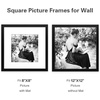 image:imageGolden State Art 12x12 Solid Wood Picture FrameReal GlassMat 8x8White  1 Pack 12x12 Square Photo Frame with Tempered Glass White Mat Display for 8x8 Picture Wall Mounting Home DecorBlack