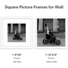 image:imageGolden State Art 12x12 Solid Wood Picture FrameReal GlassMat 8x8White  1 Pack 12x12 Square Photo Frame with Tempered Glass White Mat Display for 8x8 Picture Wall Mounting Home DecorWhite