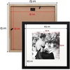 image:imageGolden State Art 12x12 Solid Wood Picture FrameReal GlassMat 8x8White  1 Pack 12x12 Square Photo Frame with Tempered Glass White Mat Display for 8x8 Picture Wall Mounting Home DecorBlack