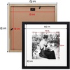 image:imageGolden State Art 12x12 Solid Wood Picture FrameReal GlassMat 8x8White  1 Pack 12x12 Square Photo Frame with Tempered Glass White Mat Display for 8x8 Picture Wall Mounting Home DecorBlack